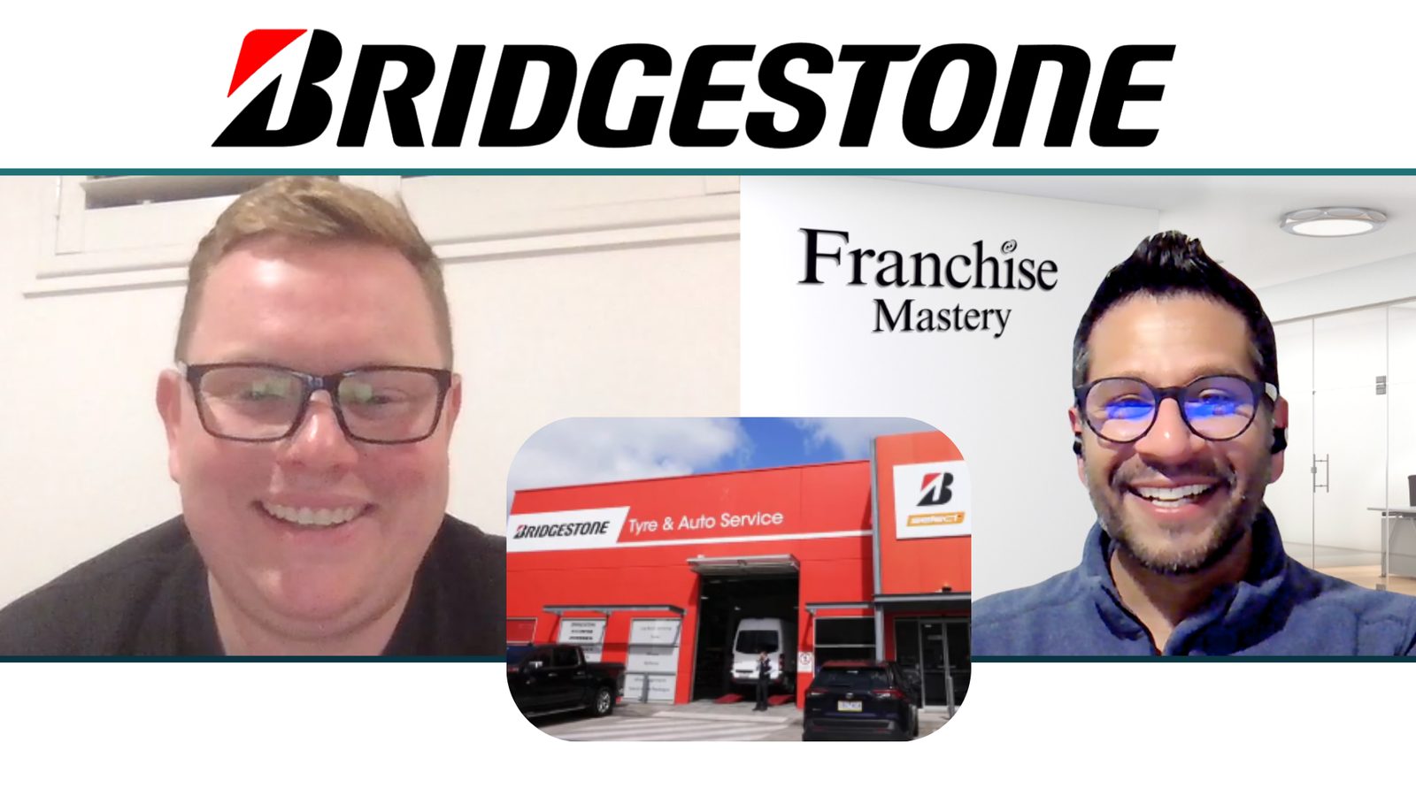 Dee Makadia coaching a Bridgestone franchisee from Ashmore over video call